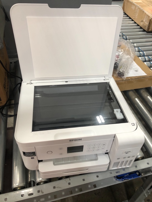 Photo 3 of *selling for PARTS, NOT FUNCTIONAL*
Epson EcoTank ET-3710 Wireless Color All-in-One Cartridge-Free Supertank Printer with Scanner, Copier and Ethernet, Compatible with Alexa