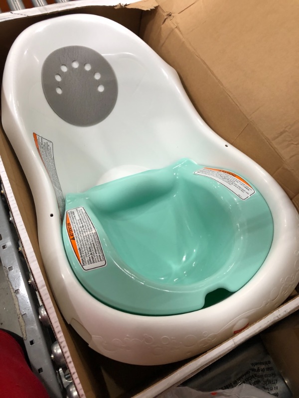Photo 1 of Fisher-Price 4-In-1 Sling 'N Seat Tub – Climbing Leaves, Convertible Baby to Toddler Bath Tub with Support and Seat 