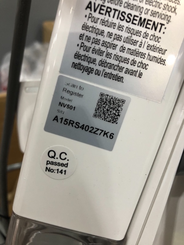 Photo 1 of Shark NV501 Rotator Professional Lift-Away Upright Vacuum with HEPA Filter, Swivel Steering, LED Headlights, Wide Upholstery Tool, Dusting Brush & Crevice Tool, White/Red