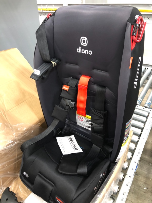 Photo 2 of Diono Radian 3R, 3-in-1 Convertible Car Seat, Rear Facing & Forward Facing, Slim Fit 3 Across, Gray Slate
