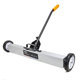 Photo 1 of NEIKO 53418A 36-Inch Magnetic Pickup Sweeper with Wheels, Adjustable Handle, and Floor Magnet, Heavy-Duty Magnet to Pick Up Nails, 30-Pound Capacity
