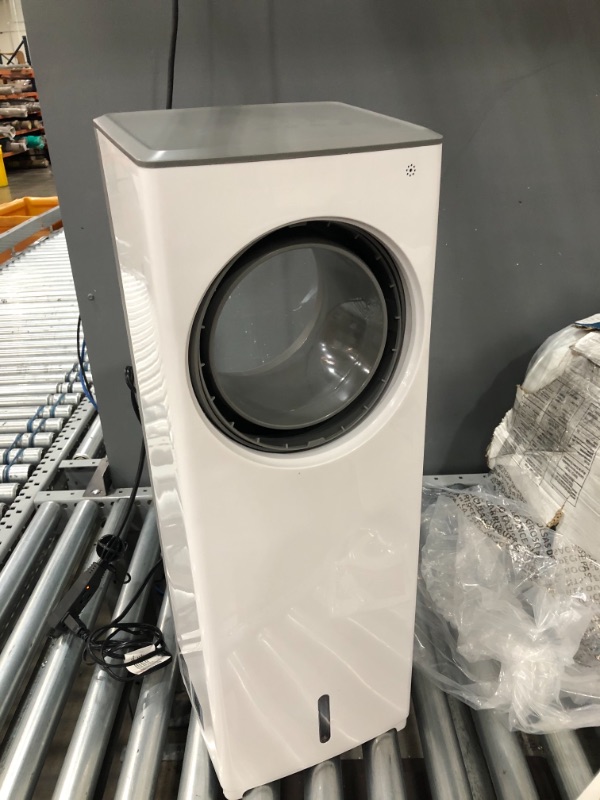 Photo 1 of TRUSTECH Evaporative Air Cooler-3-in-1 Portable Air-Cooling Fan, Instant Cool & Humidify with 3 Speeds, 8H Timer, 3 Modes, No Noise Tower Fan, No Dust, Bladeless Fan for Large Room Office (White)
