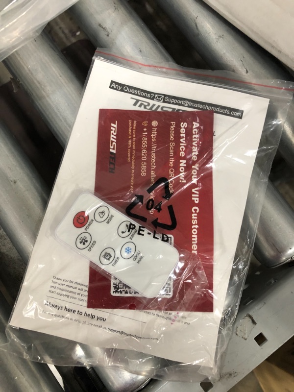 Photo 1 of TRUSTECH Evaporative Air Cooler-3-in-1 Portable Air-Cooling Fan, Instant Cool & Humidify with 3 Speeds, 8H Timer, 3 Modes, No Noise Tower Fan, No Dust, Bladeless Fan for Large Room Office (White)
