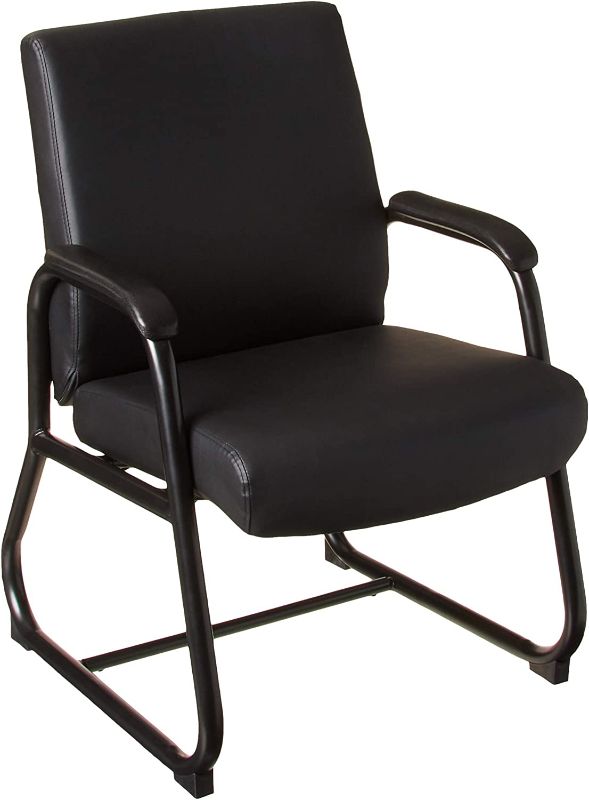 Photo 1 of Boss Office Products Heavy Duty Caressoft Guest Chair in Black - 24"D x 23"W x 34"H

