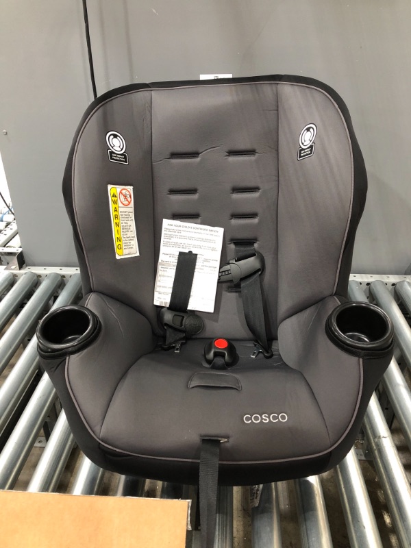 Photo 2 of Cosco Onlook 2-in-1 Convertible Car Seat, Rear-Facing 5-40 pounds and Forward-Facing 22-40 pounds and up to 43 inches, Black Arrows
