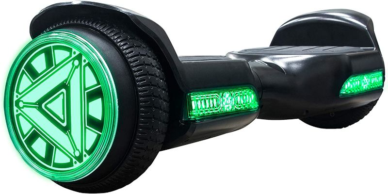 Photo 1 of ***PARTS ONLY*** Voyager Hoverbeats Self Balancing Hoverboard with Built-in Bluetooth Speaker, Sound Activated LED Light Up Wheels and Headlights, IPX4 Water Resistant Scooter, 5 Mile Range, 6 MPH, Green
