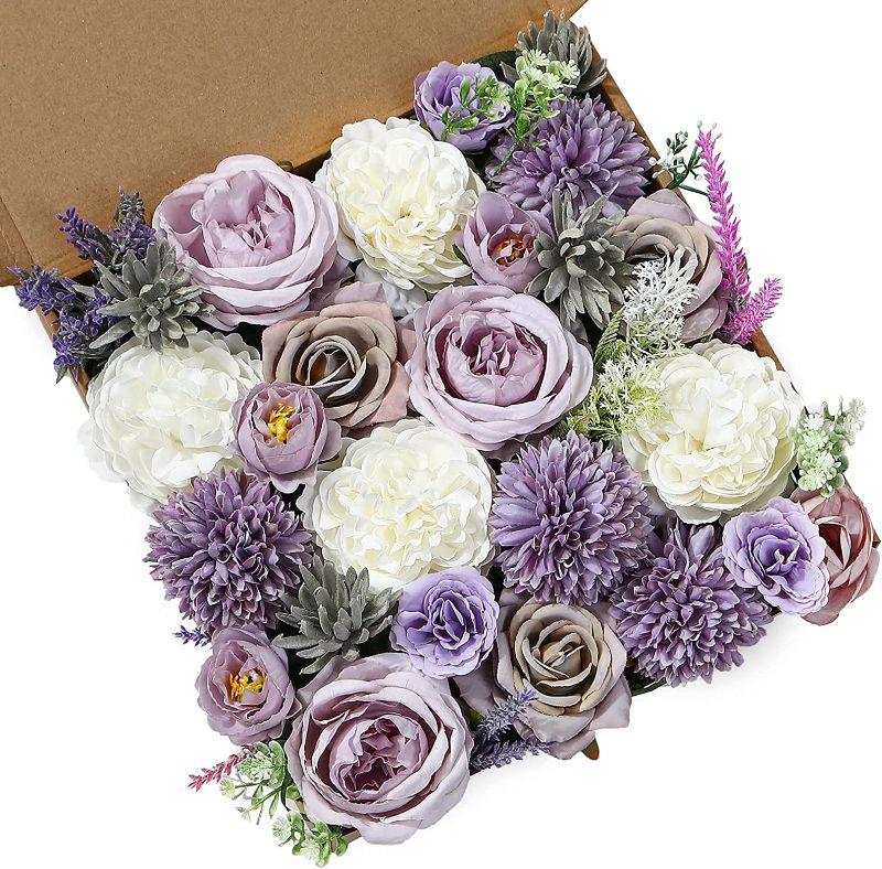 Photo 1 of 18Heads Multi Use Artificial Flowers Combo for DIY Centerpieces