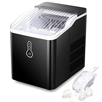 Photo 1 of INCOMPLETE ITEM
Countertop Ice Maker Machine, Portable Compact Ice Cube Maker with Ice Scoop & Basket, 26Lbs/24H Ice Machine for Home/Kitchen/Office/Bar, Black