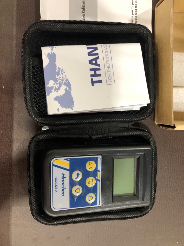 Photo 2 of Hanchen Geiger Counter Nuclear Radiation Detector Dosage Alarm Device Dosimeter Monitor Portable Digital Meter High Sensitivity (2022 Newly Upgraded Version)