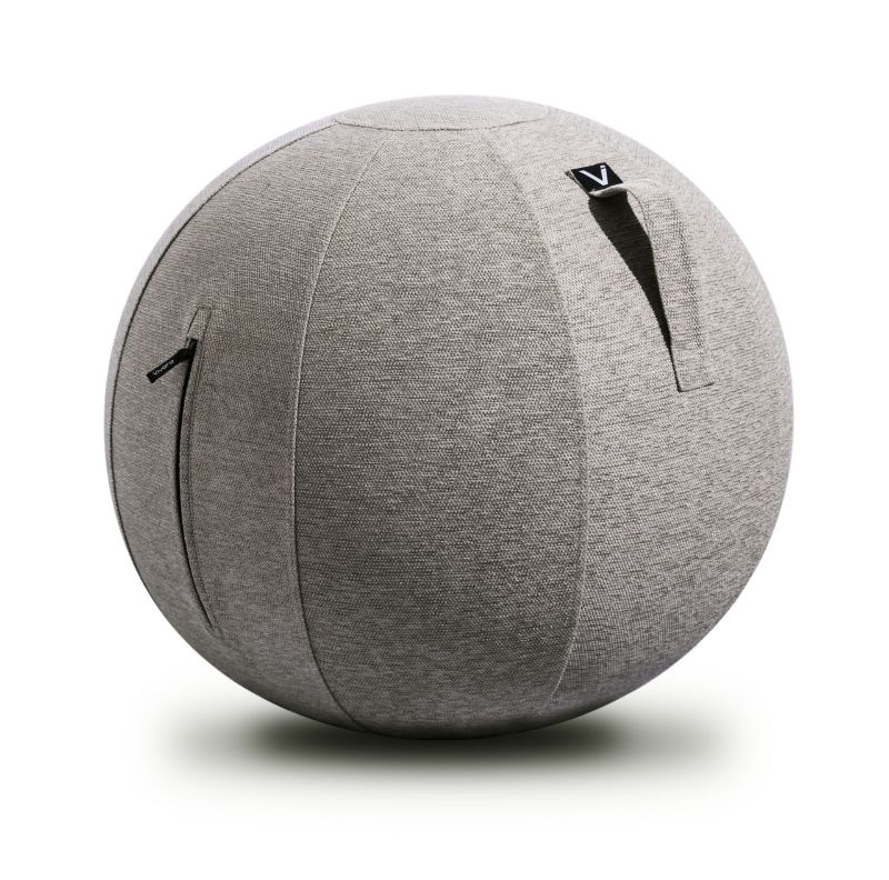 Photo 1 of (MISSING INNER INFLATABLE BALL) Vivora Luno Exercise Ball Chair, Canvas & Felt for Home Offices, Balance Training, Yoga Ball
