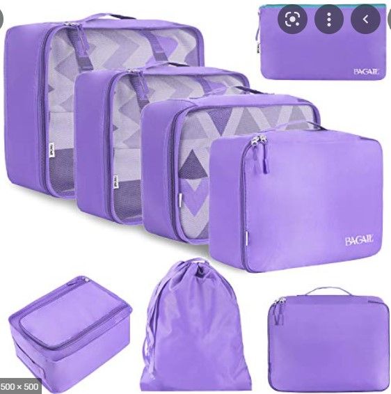 Photo 1 of (MISSING ONE) BAGAIL 8 Set Packing Cubes Luggage Packing Organizers for Travel Accessories

