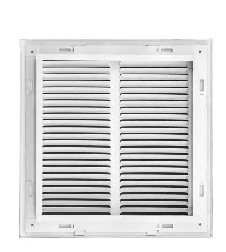Photo 1 of 12 in. x 12 in. Square Return Air Filter Grille of Steel in Aluminum
**Stock photo is only for the reference 