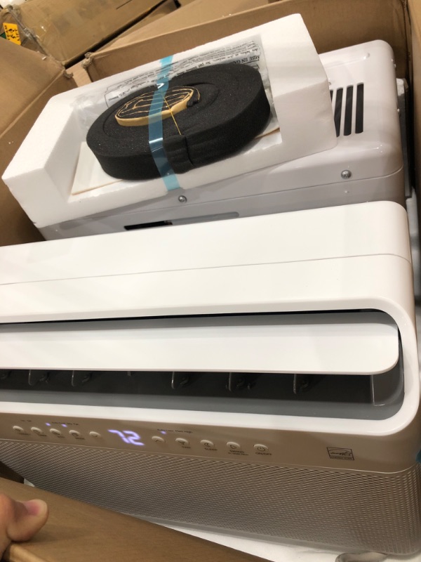 Photo 1 of Midea 8,000 BTU Smart Inverter U-Shaped Window Air Conditioner, 35% Energy Savings, Extreme Quiet, MAW08V1QWT (1860705)
