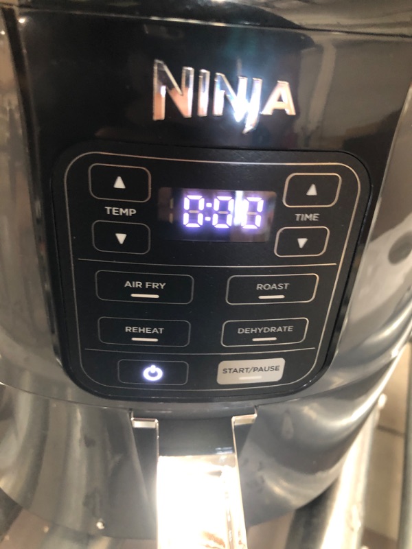 Photo 3 of Ninja AF101 Air Fryer that Crisps, Roasts, Reheats, & Dehydrates, for Quick, Easy Meals, 4 Quart Capacity, & High Gloss Finish, Black/Grey
