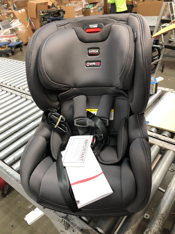 Photo 2 of Britax Boulevard ClickTight Convertible Car Seat, Cool N Dry Charcoal - Cooling & Moisture Wicking Fabric
