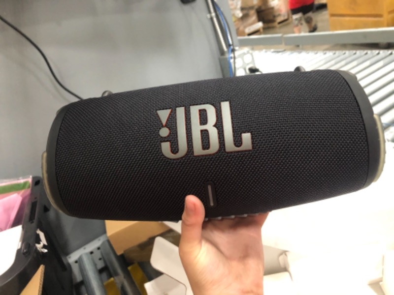 Photo 2 of JBL Xtreme 3 Portable Bluetooth Speaker - Powerful Sound and Deep Bass - IP67 Waterproof - Pair with Multiple Speakers - Wireless Bluetooth Speaker Bundle with Megen Protective Hardshell Case (Black)