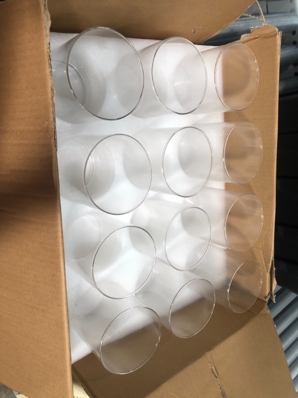 Photo 2 of 12 Pack Clear Glass Cylinder Vases