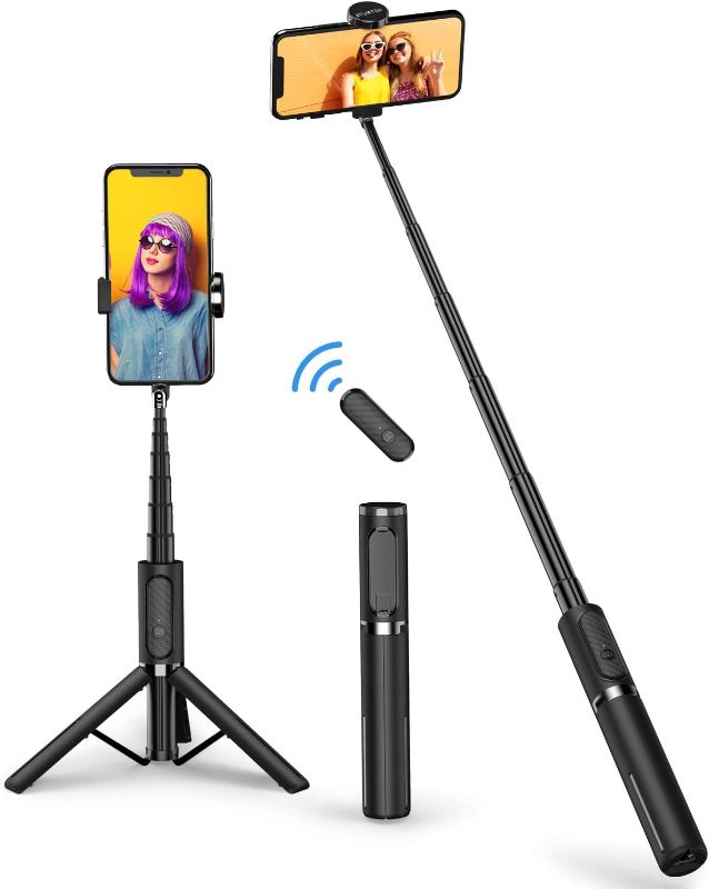 Photo 1 of ATUMTEK Bluetooth Selfie Stick Tripod, Extendable 3 in 1 Aluminum Selfie Stick
***Stock photo is only for the reference 