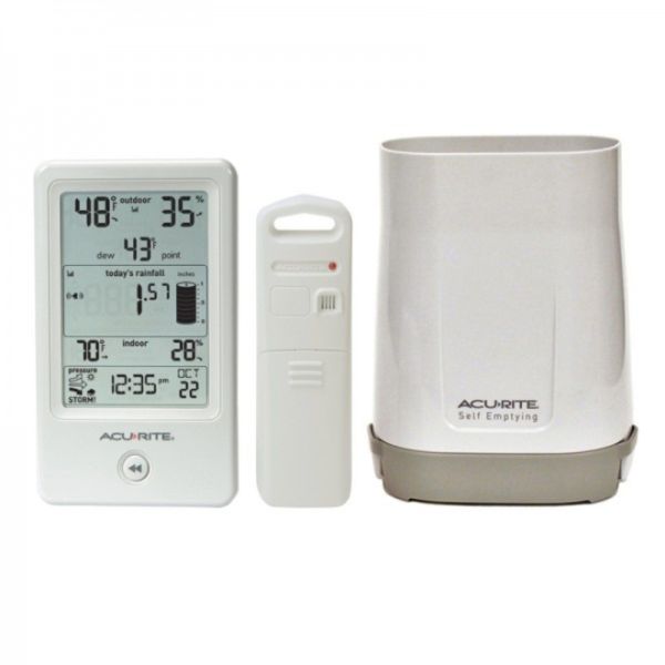 Photo 1 of AcuRite Rain Gauge with Indoor/Outdoor Temperature