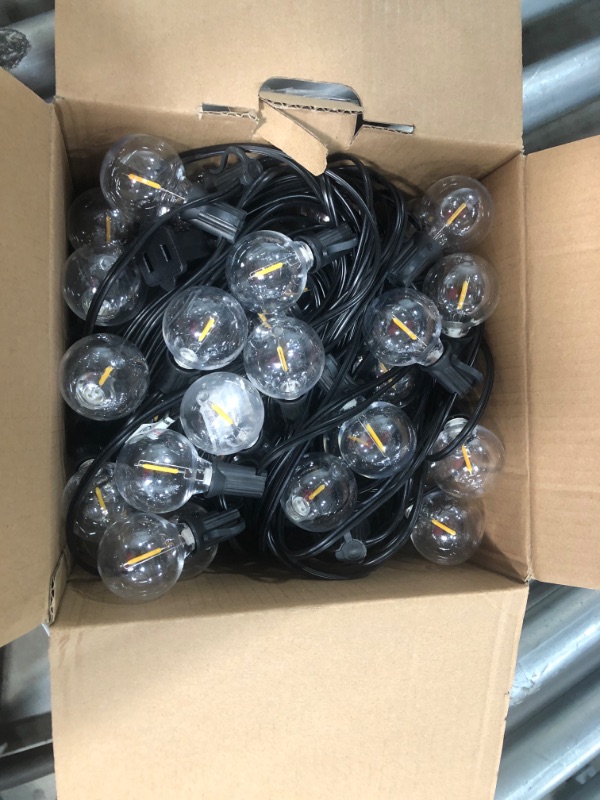 Photo 2 of 100Feet Outdoor String Lights LED,Shatterproof G40 Edison Outdoor Patio String Lights