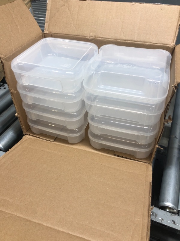 Photo 1 of 6" x 6" Portable Project Case, 8 Pack, Clear, Model Number: 585845
