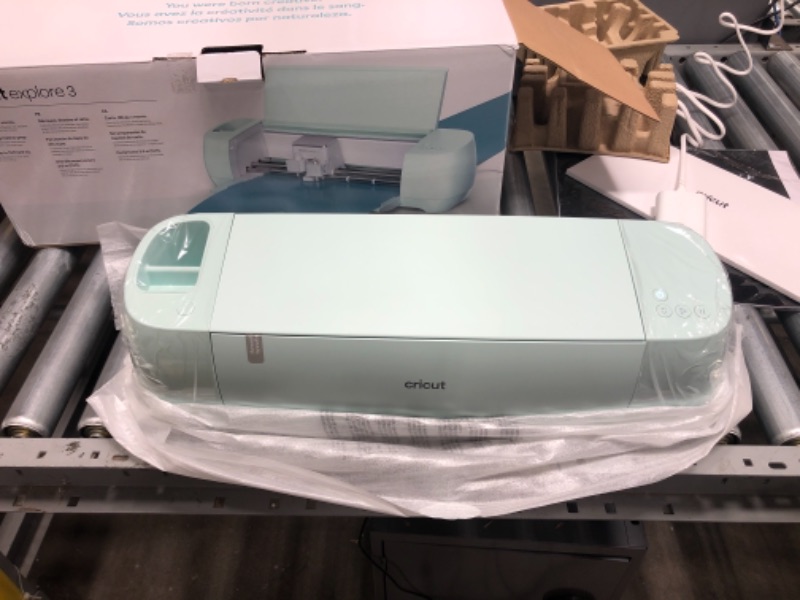 Photo 3 of Cricut Explore 3 - 2X Faster DIY Cutting Machine for all Crafts, Matless Cutting with Smart Materials, Cuts 100+ Materials, Bluetooth Connectivity, Compatible with iOS, Android, Windows & Mac
