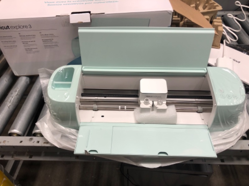 Photo 4 of Cricut Explore 3 - 2X Faster DIY Cutting Machine for all Crafts, Matless Cutting with Smart Materials, Cuts 100+ Materials, Bluetooth Connectivity, Compatible with iOS, Android, Windows & Mac
