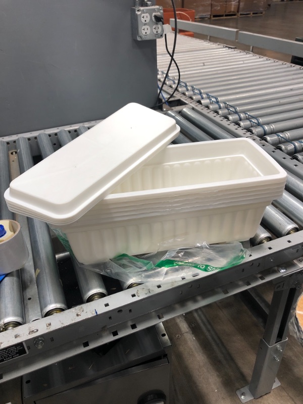 Photo 2 of 17" x 7" white planters 5 pack