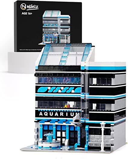 Photo 1 of Nifeliz Street Ocean Museum Aquarium Building Blocks and Engineering Toy, Construction Set to Build, Model Set and Assembly Toy for Teens and Adult (2249 Pieces)
