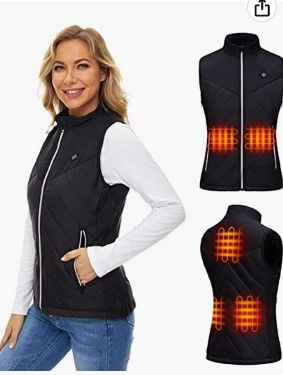 Photo 1 of AICARSHI Women's Heated Vest with Battery Pack,Lightweight Heating Vest USB Electric Heated Jacket Vests