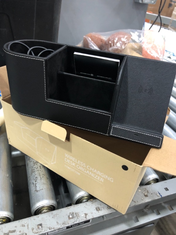 Photo 1 of EasyAcc Wireless Charger Desk Organizer Wireless Charging Station for iPhone 11 Pro X XS MAX XR 8 Plus and Samsung S7 Edge S8 S9 Plus Note 8 9and More