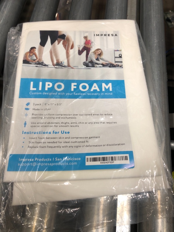 Photo 2 of [3 Pack] Impresa Lipo Foam - Post Surgery Liposuction Foam For Use With Post Liposuction Surgery Compression Garments – Made in the USA

