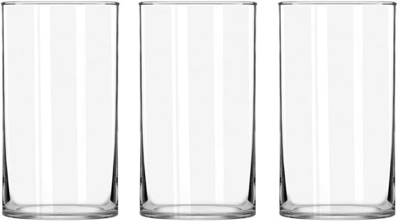 Photo 1 of 3 Pack Clear Glass Cylinder Vases, Table Flowers Vase,for Wedding Decorations and Formal Dinners (8 Inch)
