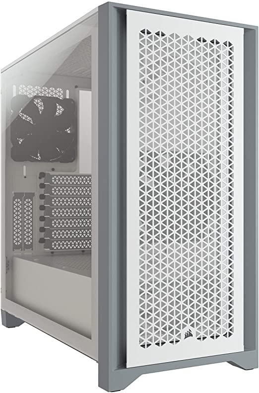 Photo 1 of Corsair 4000D Airflow Tempered Glass Mid-Tower ATX PC Case - White
