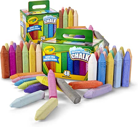 Photo 1 of Crayola Washable Sidewalk Chalk Set, Outdoor Toy, Gift for Kids, 72 Count [Amazon Exclusive]
