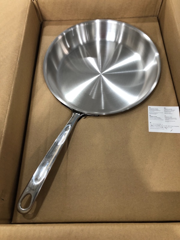 Photo 2 of AmazonCommercial Tri-Ply Stainless Steel Fry Pan, 10 Inch
