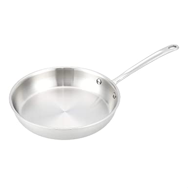 Photo 1 of AmazonCommercial Tri-Ply Stainless Steel Fry Pan, 10 Inch
