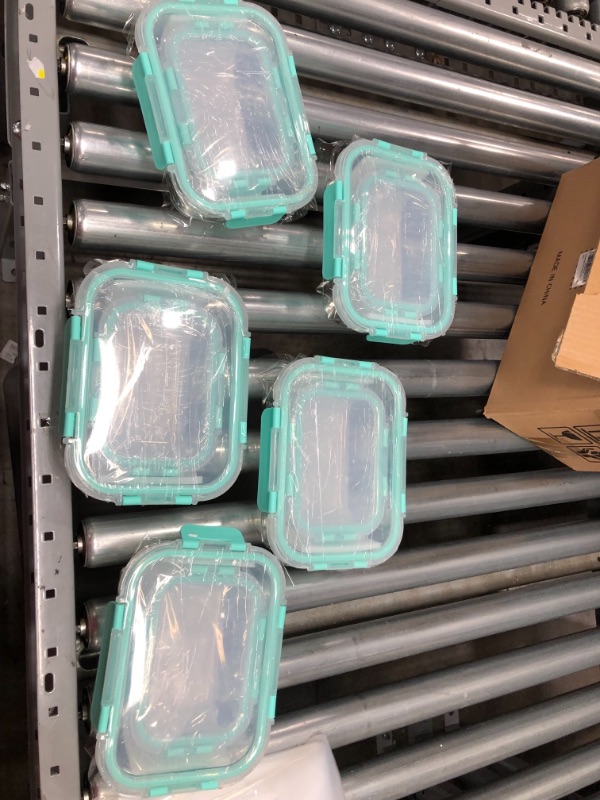 Photo 1 of [10-Pack] Glass Food Storage Containers with Lids, Airtight, BPA Free, Meal Prep Containers for Kitchen, Home Use
