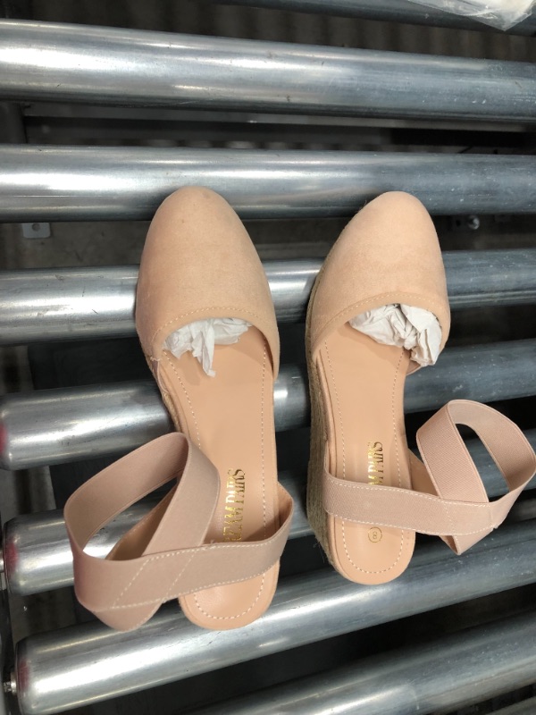 Photo 1 of DREAM PAIRS Women's Elastic Ankle Strap Espadrilles Wedge Sandals
