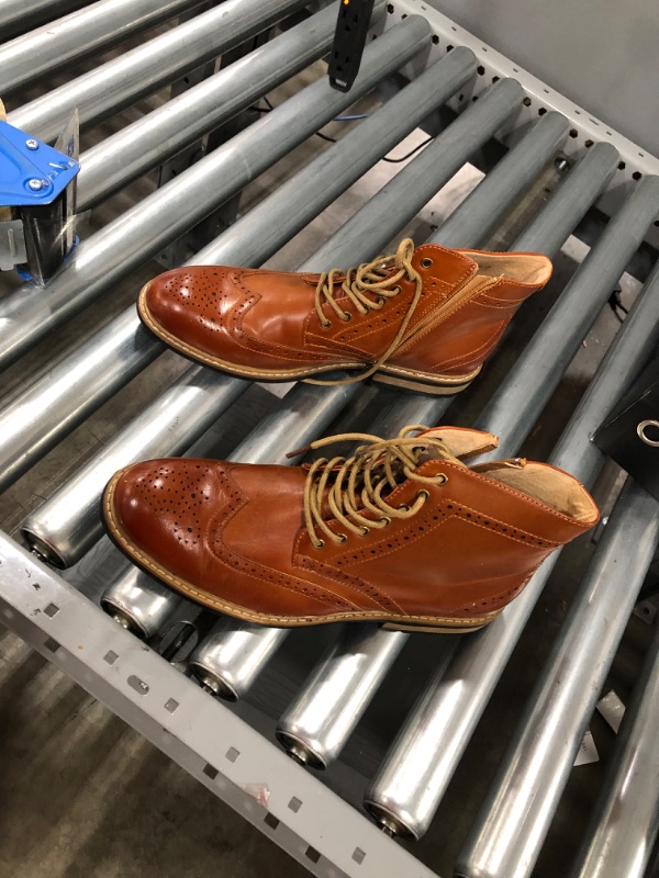 Photo 1 of Bruno Marc Men's Dress Ankle Motorcycle Boots Derby Oxfords 9.5 
