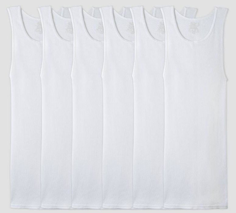 Photo 1 of Fruit of the Loom Men's A-shirt- White