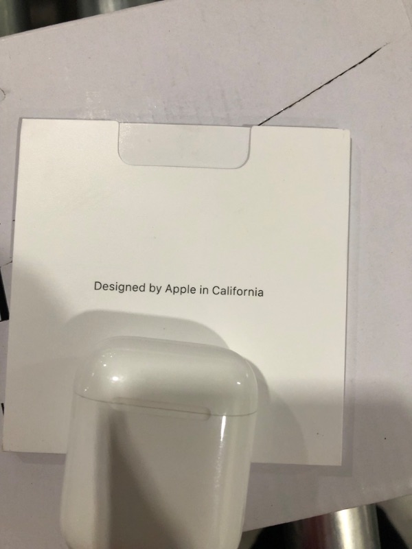 Photo 2 of Apple AirPods (2nd Generation) Wireless Earbuds with Lightning Charging Case Included. Over 24 Hours of Battery Life, Effortless Setup. Bluetooth Headphones for iPhone
