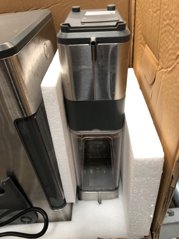 Photo 4 of GE Profile Opal | Countertop Nugget Ice Maker with Side Tank | Portable Ice Machine Makes up to 24 lbs. of Ice Per Day | Stainless Steel Finish
