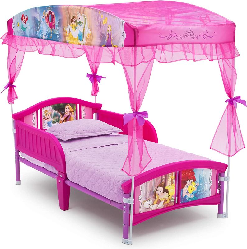 Photo 1 of MINOR BLADE DAMAGE*
Delta Children Canopy Toddler Bed, Disney Princess
