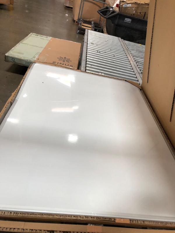 Photo 4 of (DAMAGE)Amazon Basics Magnetic Dry Erase White Board, 35 X 47-Inch Whiteboard - Silver Aluminum Frame
**CRACK IN THE BACK**