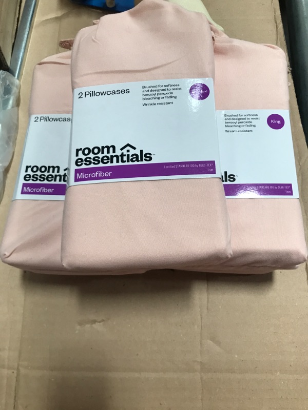 Photo 2 of 5 PACKS: Microfiber Solid Pillowcase Set - Room Essentials™ Standard

