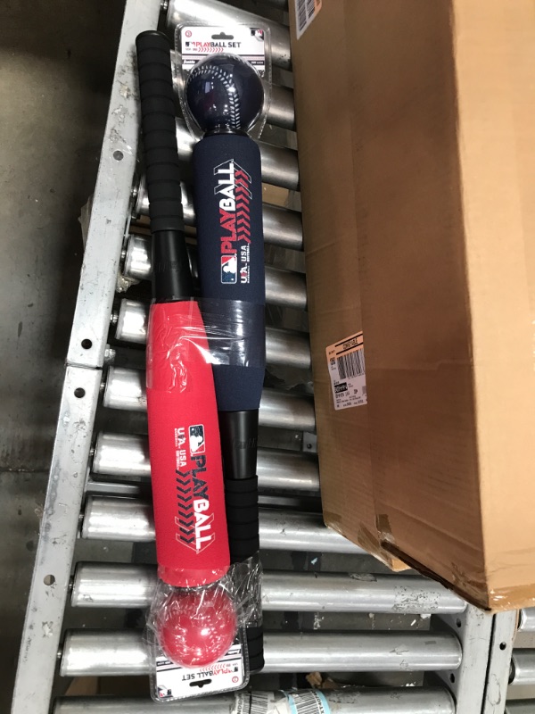 Photo 2 of 2 PACK: Franklin Sports MLB Playball Oversized Foam Bat and Ball

