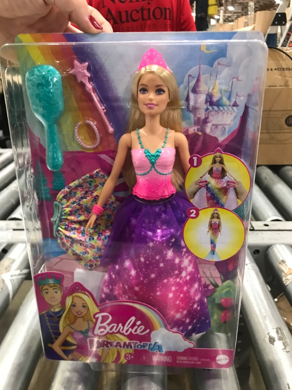 Photo 2 of Barbie Dreamtopia 2-in-1 Princess to Mermaid Fashion Transformation Doll
