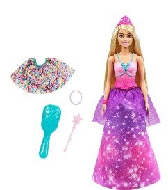 Photo 1 of Barbie Dreamtopia 2-in-1 Princess to Mermaid Fashion Transformation Doll
