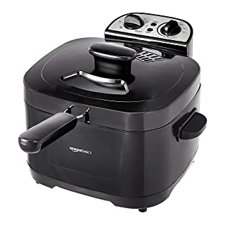 Photo 1 of Amazon Basics 2 Liter Electric Deep Fryer, Black
